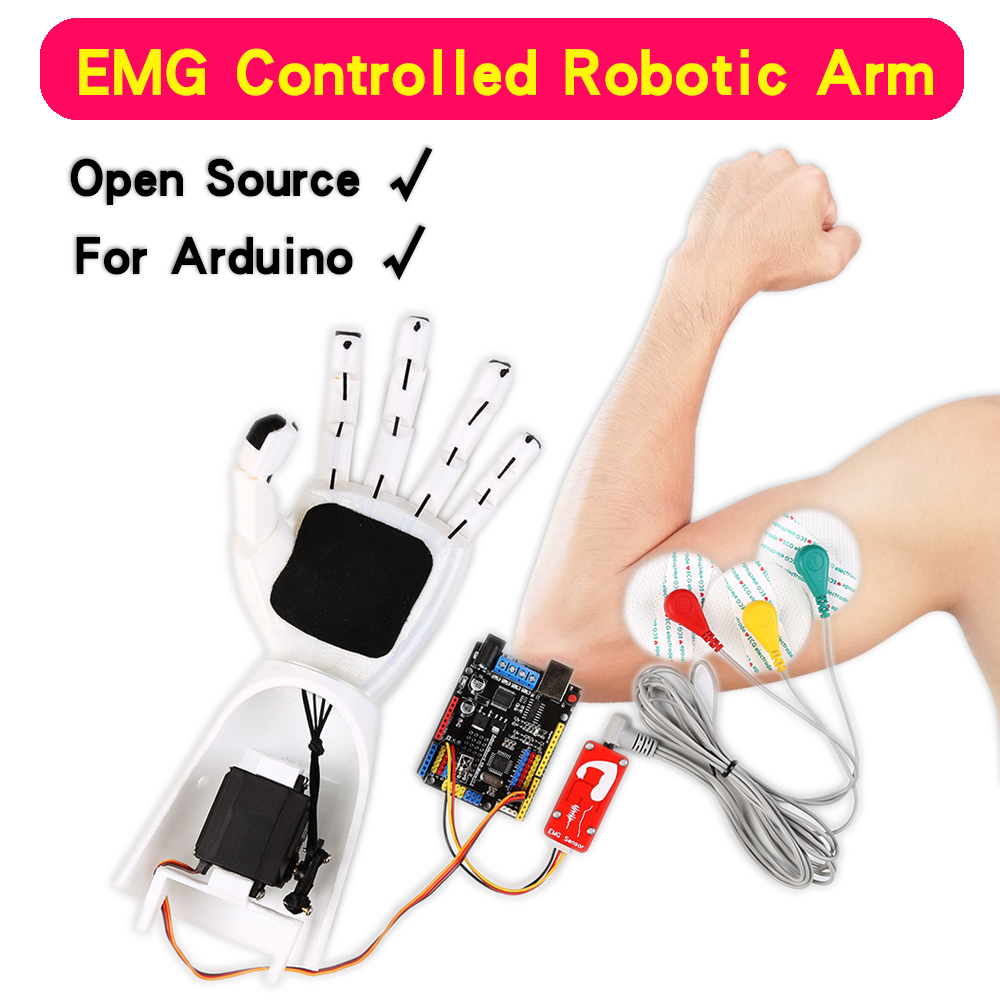 Science Project - Ramię robota z czujnikiem EMG Elektryczny