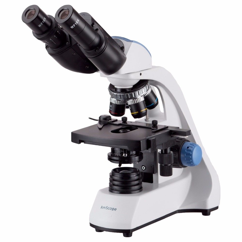 Microscope Compound 40X - Lornetka binokularna AmScope 40X-2000X LED z