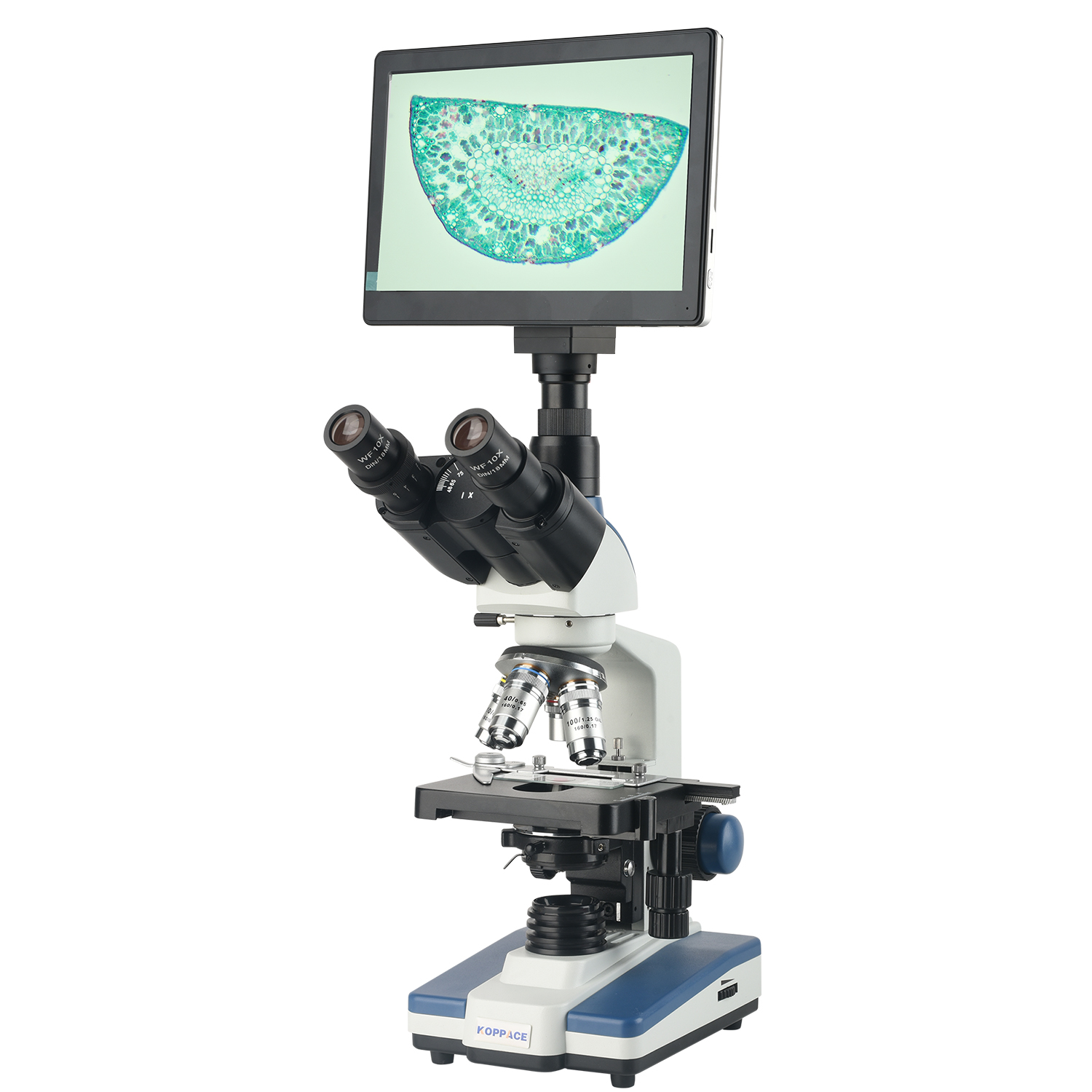Microscope Compound 40X - Mikroskop elektronowy KOPPACE 40X-2500X, mikroskop laboratoryjny,