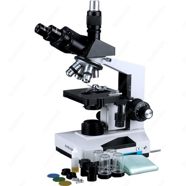 Microscope Compound 40X - Mikroskop biologiczny trójokularowy AmScope serii T490
