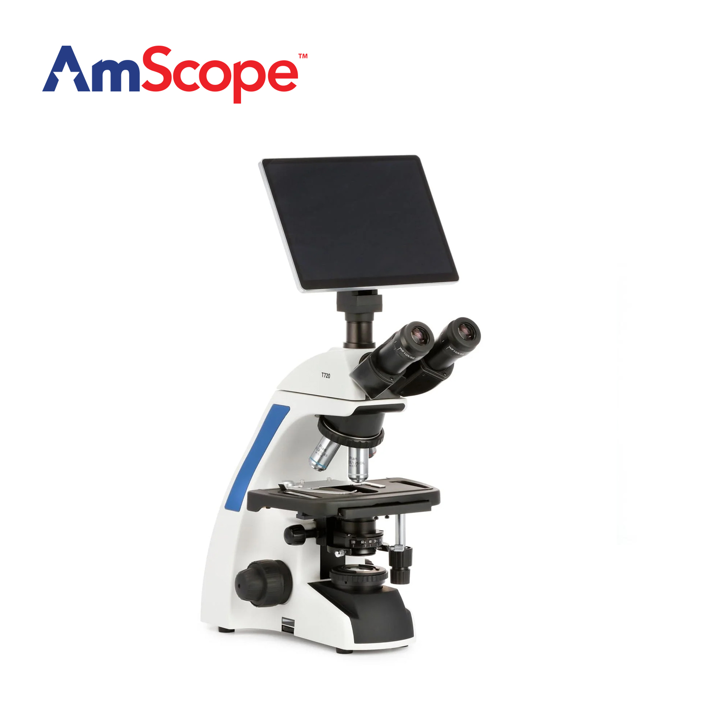 Amscope Microscope Compound 40X-1000X - Mikroskop trójokularowy AmScope serii T720 z