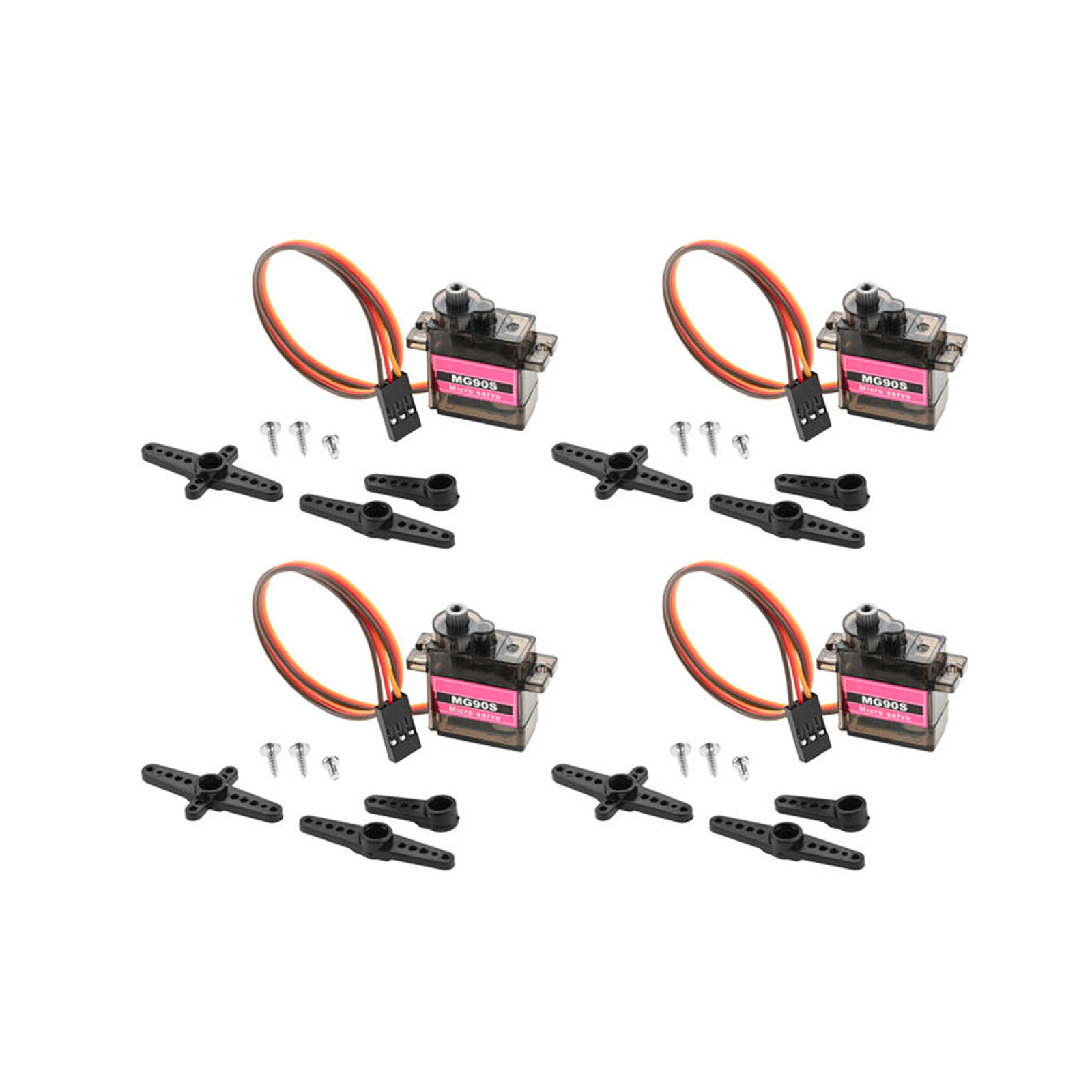 Robot Arm Motor - 4 szt. Mikro Serwo Metalowe Przekładnie