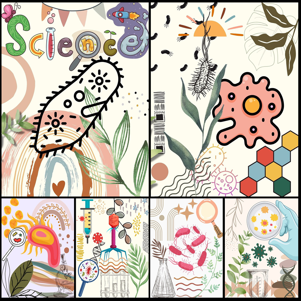 Science Nursery - Plakat do pokoju dziecięcego z motywem