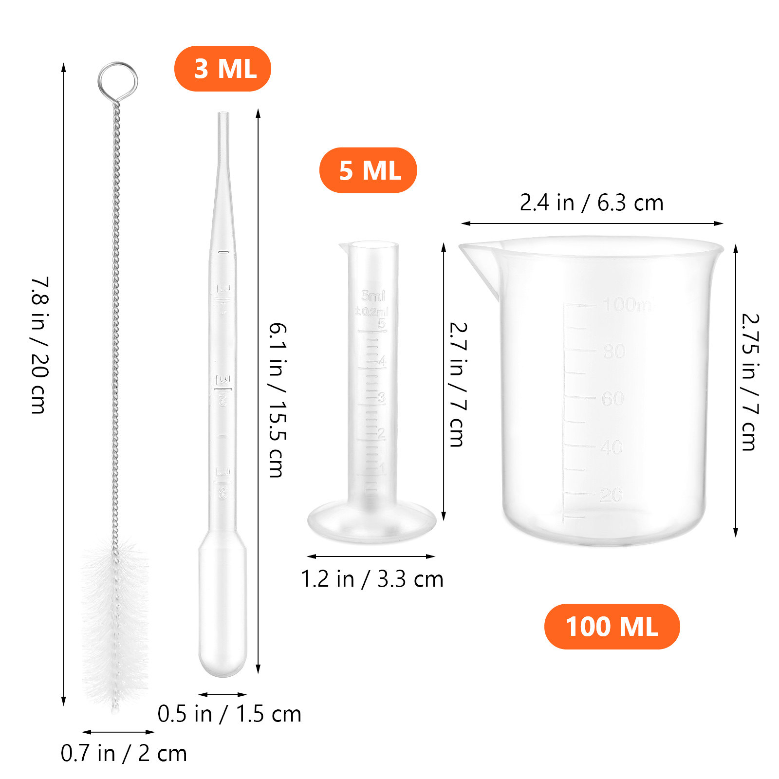 1 zestaw plastikowych cylindró – Science Experiment recenzja i cena