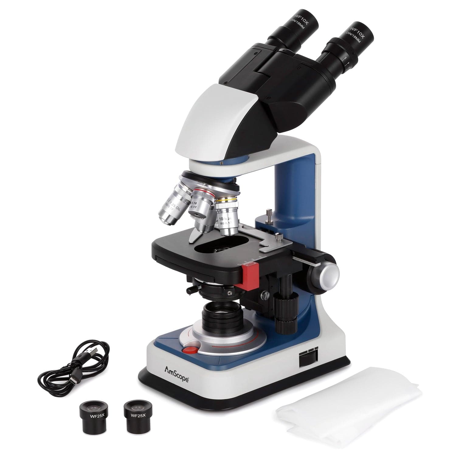 Mikroskop dwuokularowy AmScope – Microscope Compound 40X recenzja i cena