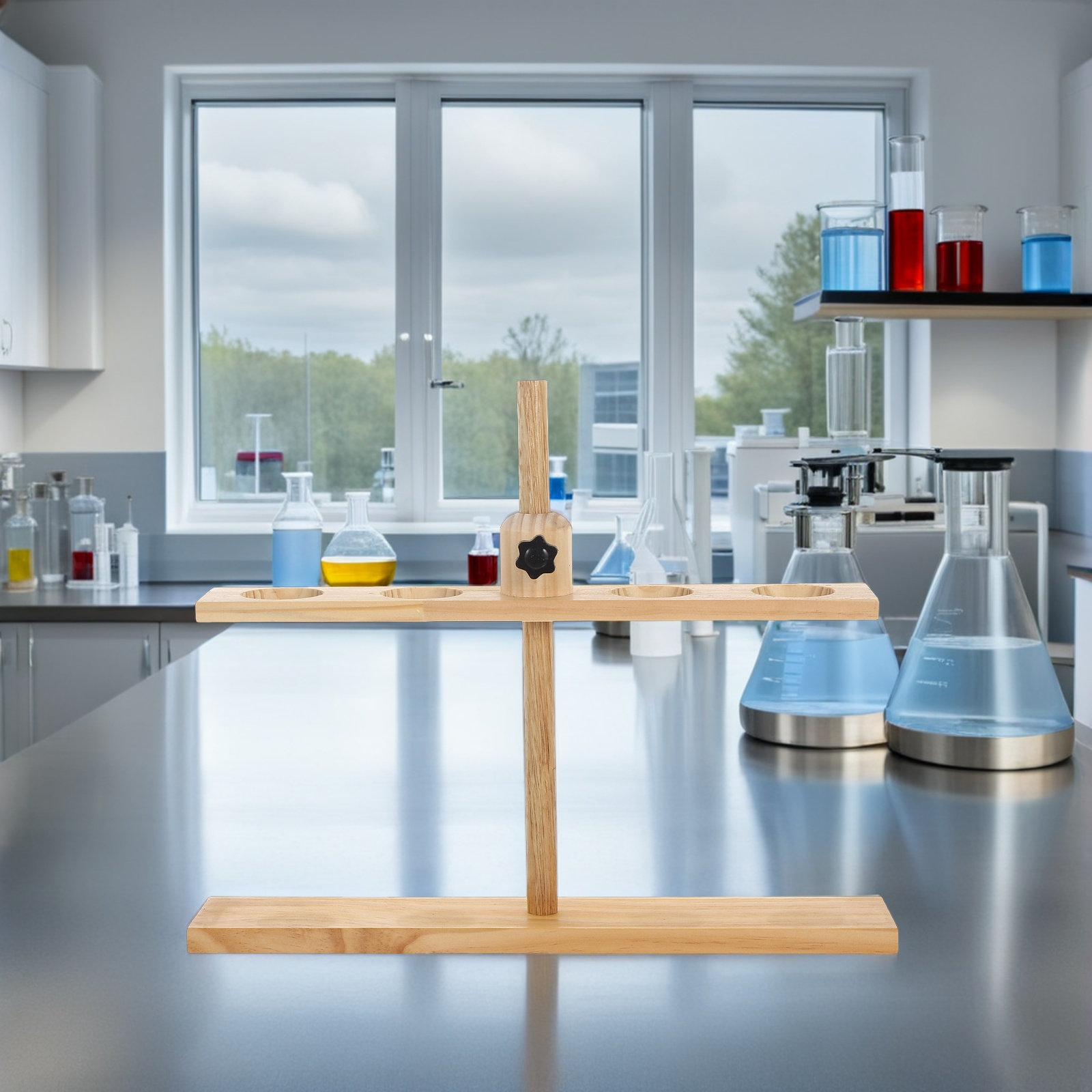 Drewniany stojak na 4-częściow – Science Experiment recenzja i cena