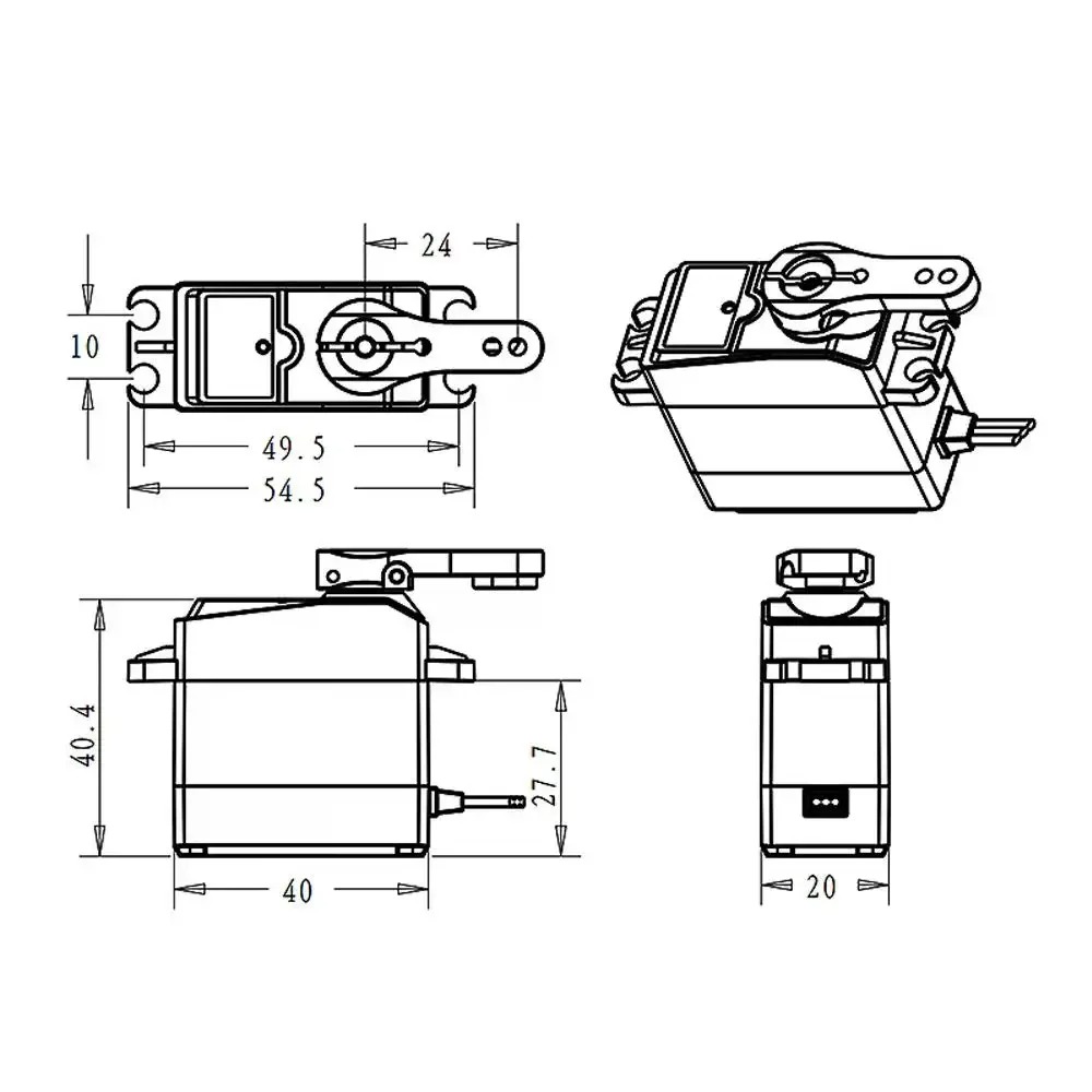 DS3225 Pro 25kg Bezrdzeniowy C – Robot Arm Motor recenzja i cena