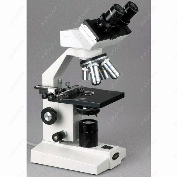 Mikroskop biologiczny dwuokula – Amscope Microscope Compound 40X-1000X recenzja i cena